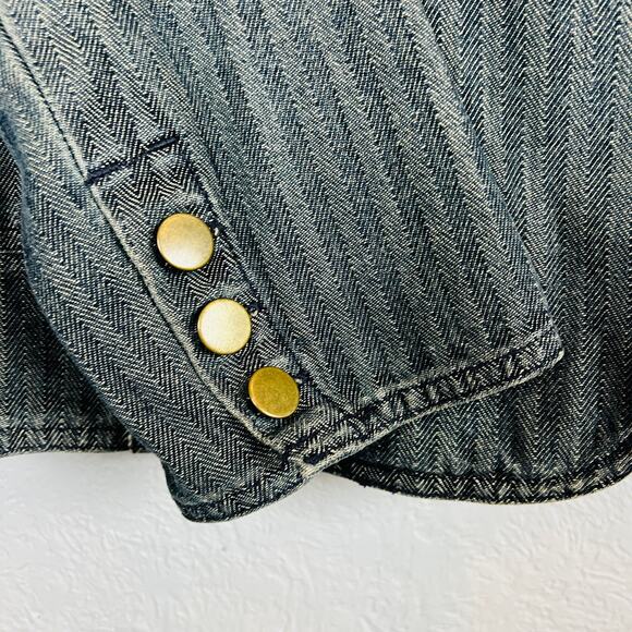 NY Jeans Jones and Co Y2K Denim Blazer - M - Picture 4 of 6
